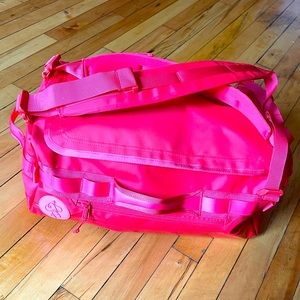 Baboon to the Moon Go Bag Mini Duffel Travel Backpack 32L Red